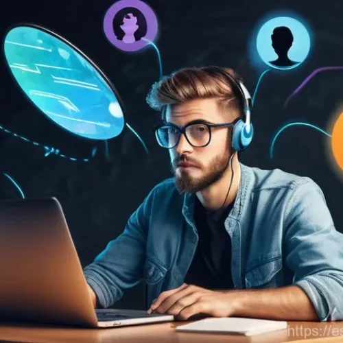 목적 중심 생활을 위한 자원 활용 방법 - **Prompt:** A vibrant, dynamic image depicting a modern person, gender-neutral, aged around 25-35, s...